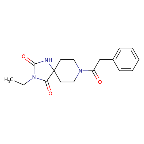3-ethyl-8-(2-phenylacetyl)-1,3,8-triazaspiro[4.5]decane-2,4-dione