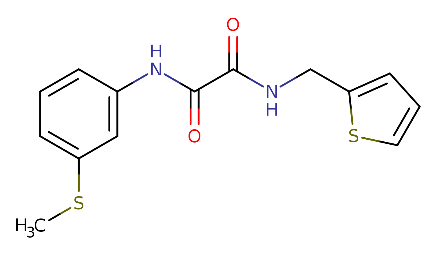 N'-[3-(methylsulfanyl)phenyl]-N-[(thiophen-2-yl)methyl]ethanediamide