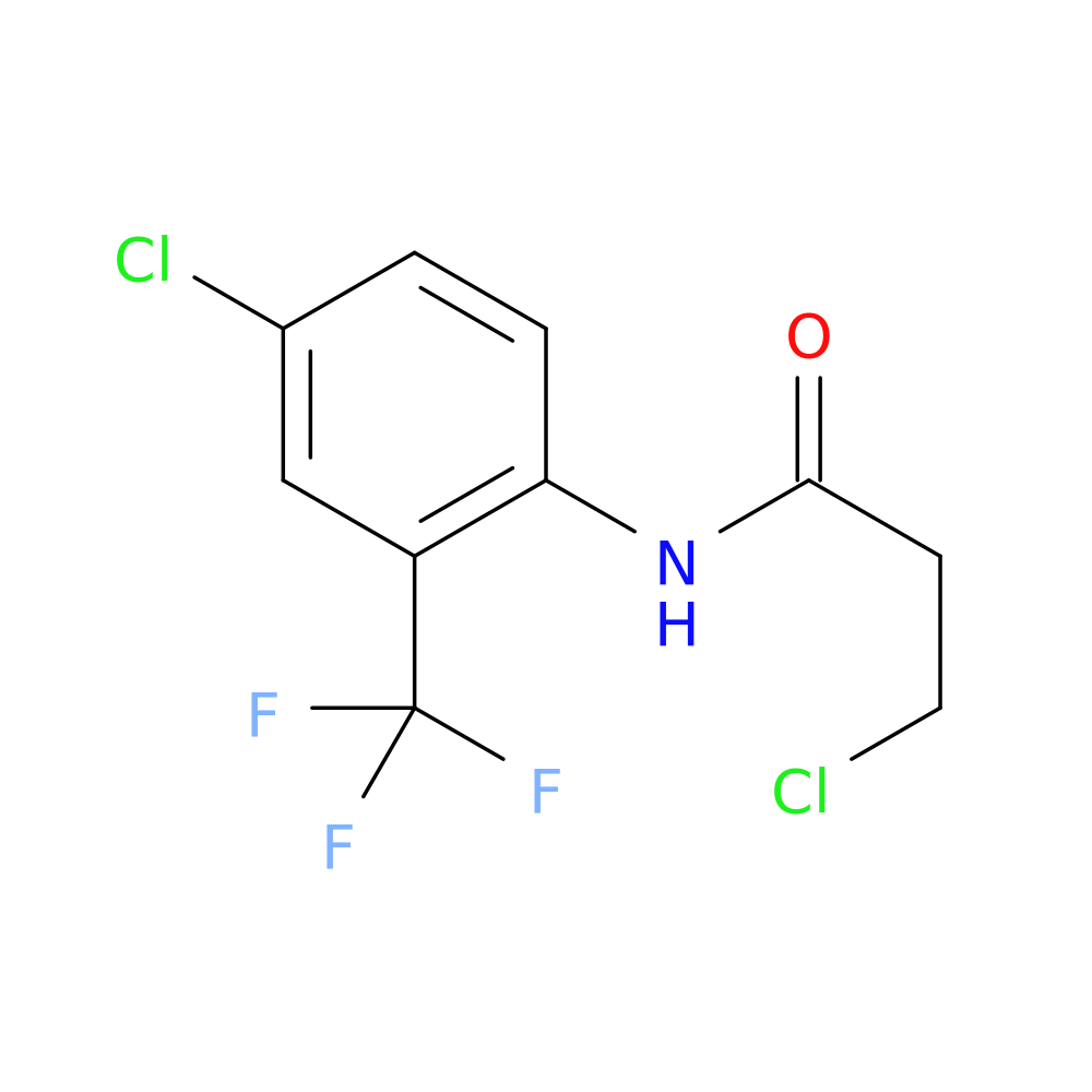3-Chloro-n-[4-chloro-2-(trifluoromethyl)phenyl]propanamide