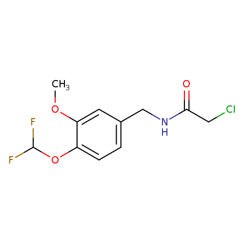 2-chloro-N-{[4-(difluoromethoxy)-3-methoxyphenyl]methyl}acetamide