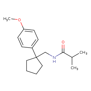 N-{[1-(4-methoxyphenyl)cyclopentyl]methyl}-2-methylpropanamide