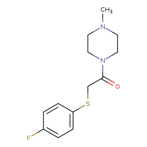 2-[(4-fluorophenyl)sulfanyl]-1-(4-methylpiperazin-1-yl)ethan-1-one