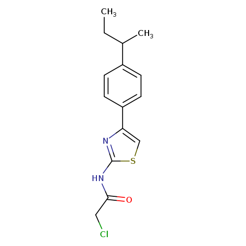 N-{4-[4-(butan-2-yl)phenyl]-1,3-thiazol-2-yl}-2-chloroacetamide