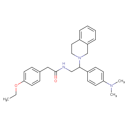 N-{2-[4-(dimethylamino)phenyl]-2-(1,2,3,4-tetrahydroisoquinolin-2-yl)ethyl}-2-(4-ethoxyphenyl)acetamide
