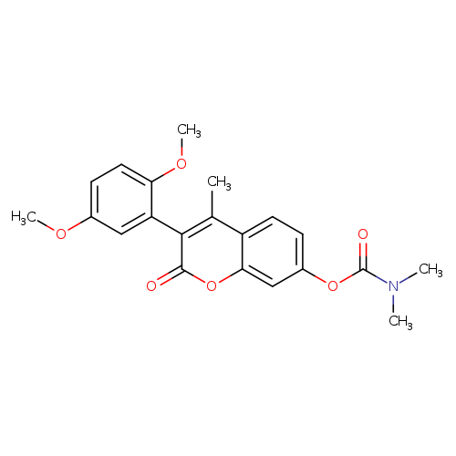 3-(2,5-dimethoxyphenyl)-4-methyl-2-oxo-2H-chromen-7-yl N,N-dimethylcarbamate