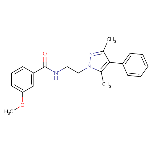 N-[2-(3,5-dimethyl-4-phenyl-1H-pyrazol-1-yl)ethyl]-3-methoxybenzamide