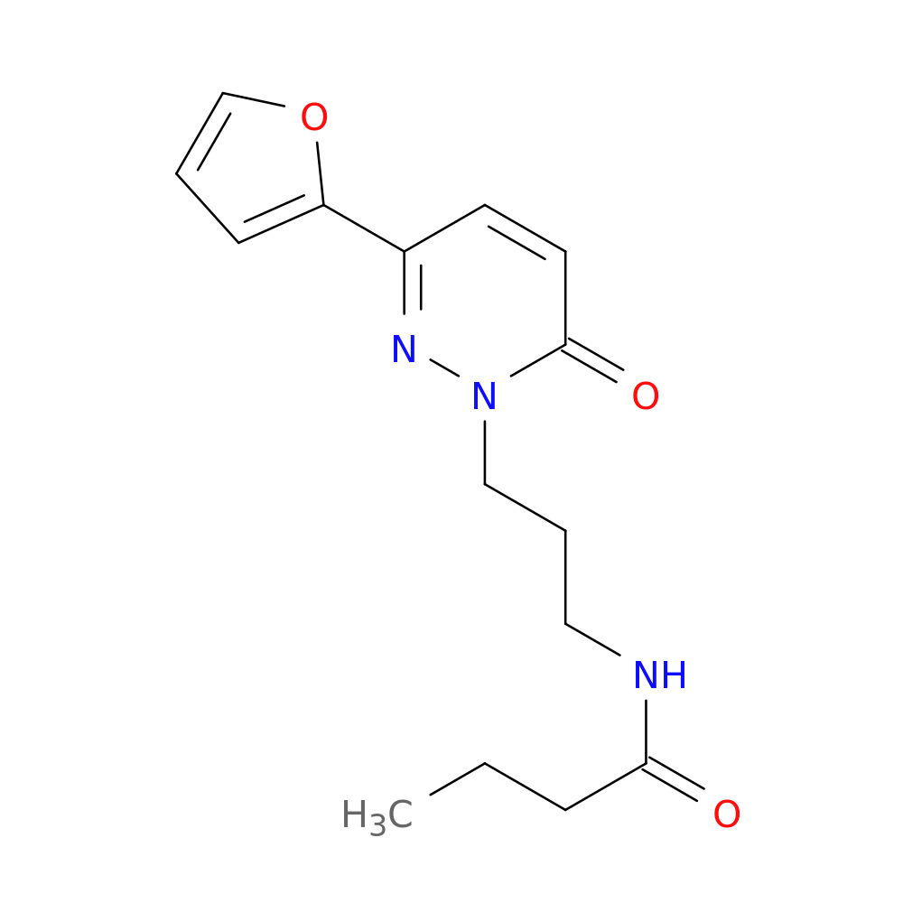 N-{3-[3-(furan-2-yl)-6-oxo-1,6-dihydropyridazin-1-yl]propyl}butanamide