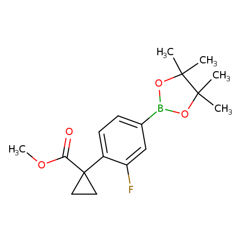 methyl 1-(2-fluoro-4-(4,4,5,5-tetramethyl-1,3,2-dioxaborolan-2-yl)phenyl)cyclopropanecarboxylate