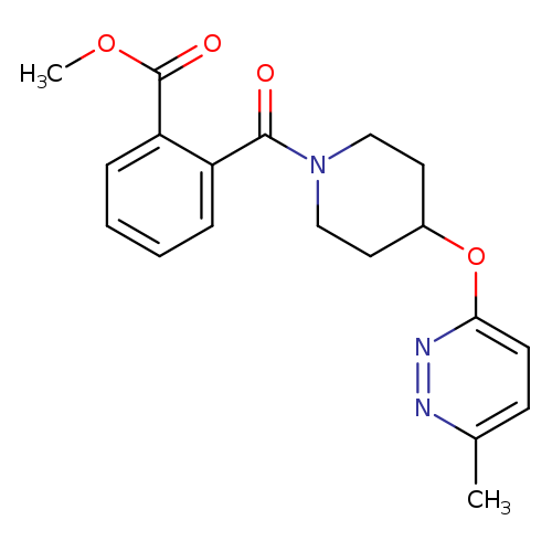 methyl 2-{4-[(6-methylpyridazin-3-yl)oxy]piperidine-1-carbonyl}benzoate