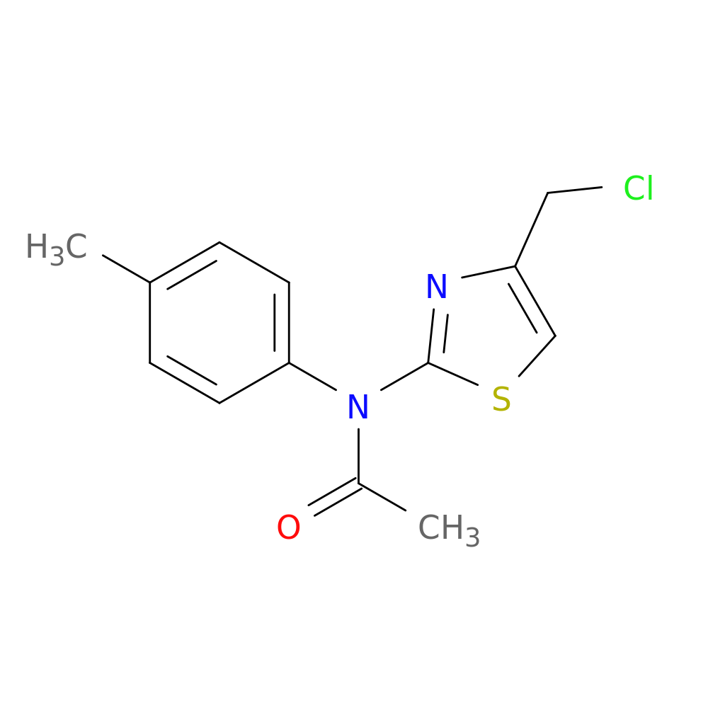 N-[4-(chloromethyl)-1,3-thiazol-2-yl]-N-(4-methylphenyl)acetamide