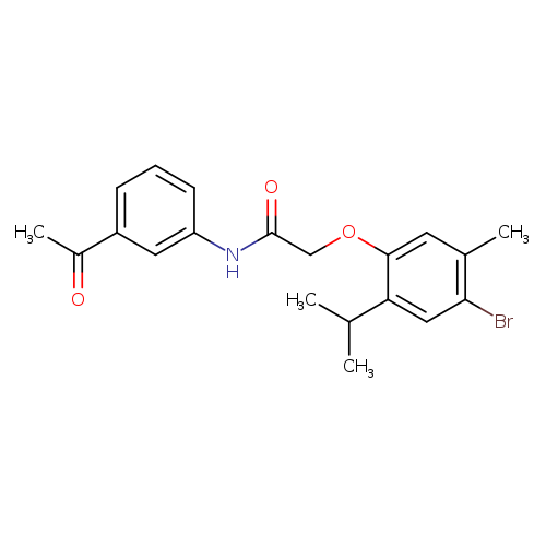 N-(3-acetylphenyl)-2-(4-bromo-2-isopropyl-5-methylphenoxy)acetamide