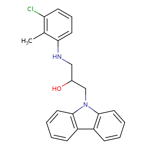 1-Carbazol-9-yl-3-(3-chloro-2-methyl-phenylamino)-propan-2-ol