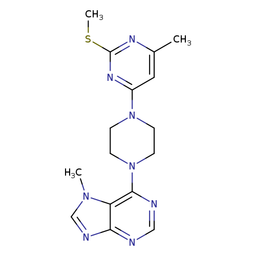 7-methyl-6-{4-[6-methyl-2-(methylsulfanyl)pyrimidin-4-yl]piperazin-1-yl}-7H-purine