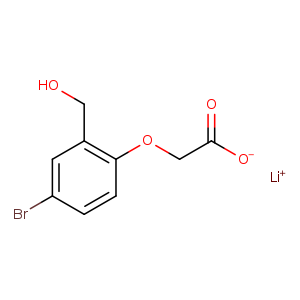 lithium(1+) ion 2-[4-bromo-2-(hydroxymethyl)phenoxy]acetate