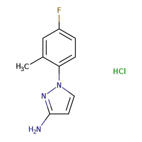 1-(4-fluoro-2-methylphenyl)-1H-pyrazol-3-amine hydrochloride