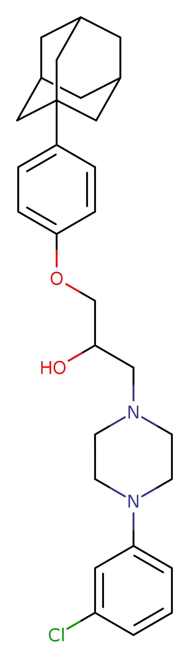 1-[4-(adamantan-1-yl)phenoxy]-3-[4-(3-chlorophenyl)piperazin-1-yl]propan-2-ol