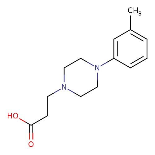 3-[4-(3-methylphenyl)piperazin-1-yl]propanoic acid