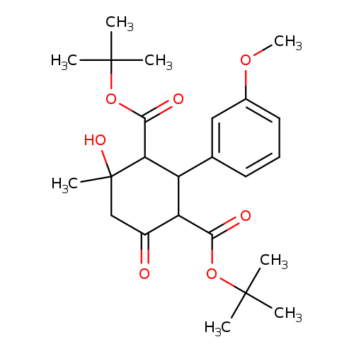 di(tert-butyl) 4-hydroxy-2-(3-methoxyphenyl)-4-methyl-6-oxo-1,3-cyclohexanedicarboxylate