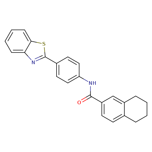 N-[4-(1,3-benzothiazol-2-yl)phenyl]-5,6,7,8-tetrahydronaphthalene-2-carboxamide