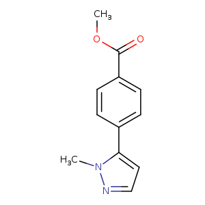 Benzoic acid, 4-(1-methyl-1H-pyrazol-5-yl)-, methyl ester