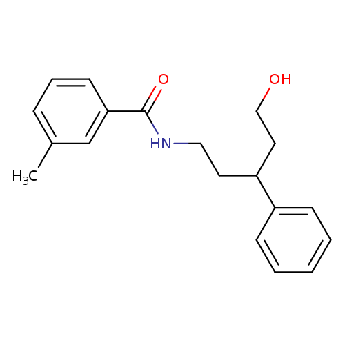 N-(5-hydroxy-3-phenylpentyl)-3-methylbenzamide