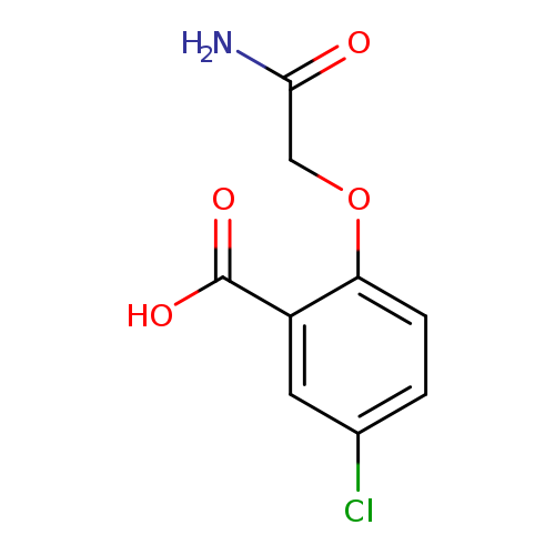 2-(carbamoylmethoxy)-5-chlorobenzoic acid