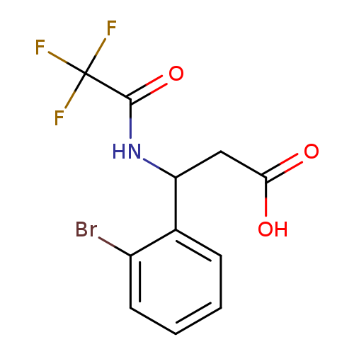 3-(2-bromophenyl)-3-(2,2,2-trifluoroacetamido)propanoic acid