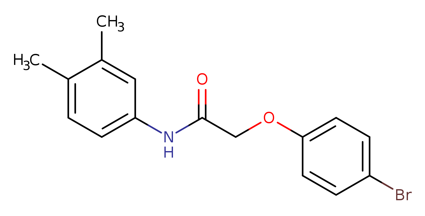 2-(4-bromophenoxy)-N-(3,4-dimethylphenyl)acetamide