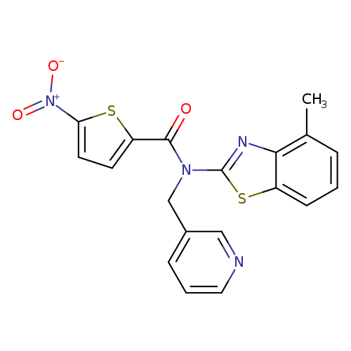 N-(4-methyl-1,3-benzothiazol-2-yl)-5-nitro-N-[(pyridin-3-yl)methyl]thiophene-2-carboxamide