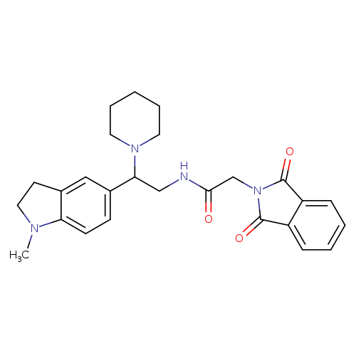 2-(1,3-dioxo-2,3-dihydro-1H-isoindol-2-yl)-N-[2-(1-methyl-2,3-dihydro-1H-indol-5-yl)-2-(piperidin-1-yl)ethyl]acetamide