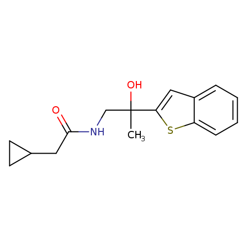 N-[2-(1-benzothiophen-2-yl)-2-hydroxypropyl]-2-cyclopropylacetamide