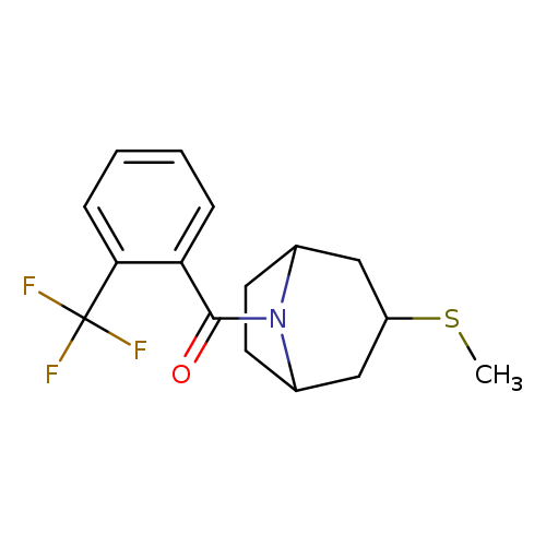 3-(methylsulfanyl)-8-[2-(trifluoromethyl)benzoyl]-8-azabicyclo[3.2.1]octane