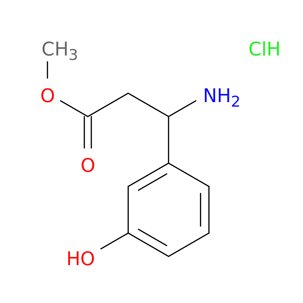 Methyl 3-amino-3-(3-hydroxyphenyl)propanoate hydrochloride