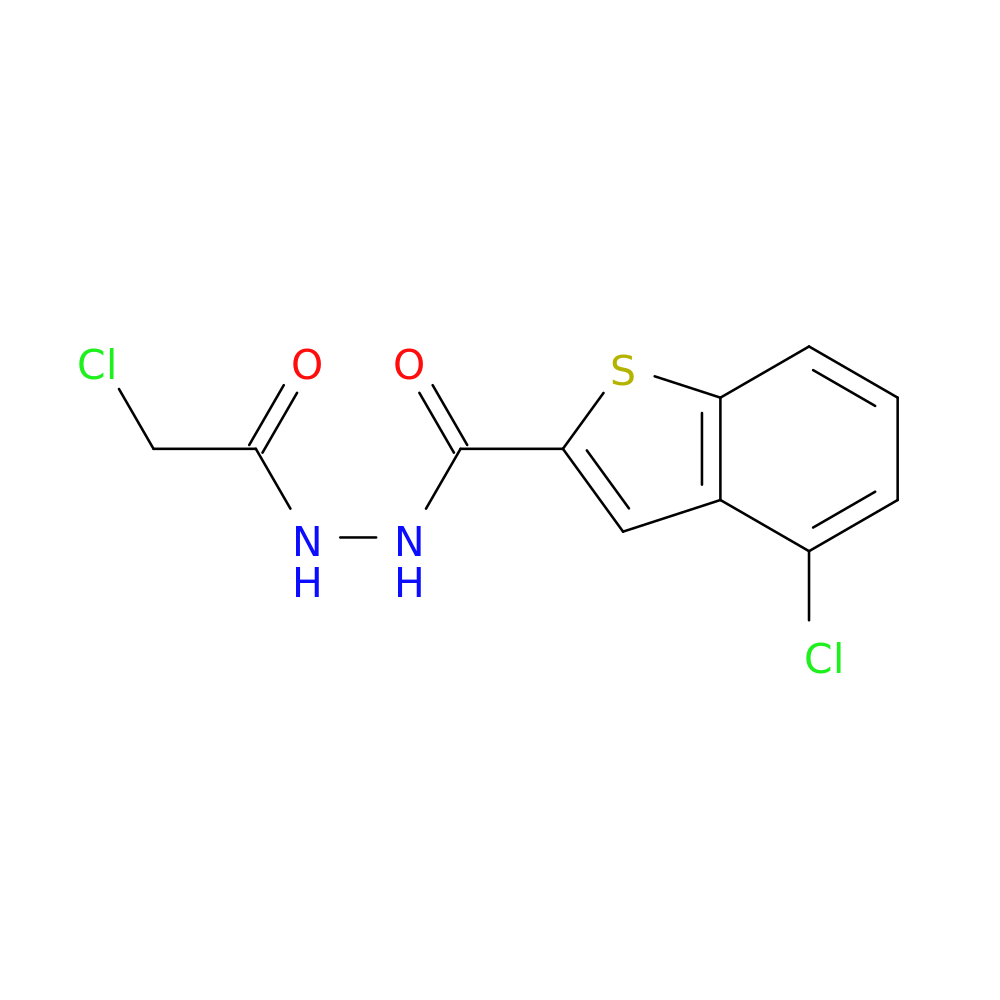 4-chloro-N'-(2-chloroacetyl)-1-benzothiophene-2-carbohydrazide