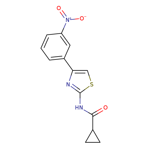 N-[4-(3-nitrophenyl)-1,3-thiazol-2-yl]cyclopropanecarboxamide