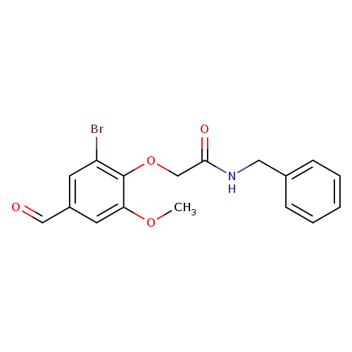 N-benzyl-2-(2-bromo-4-formyl-6-methoxyphenoxy)acetamide