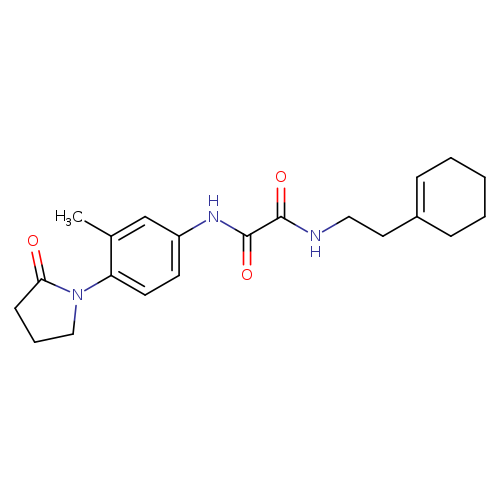 N'-[2-(cyclohex-1-en-1-yl)ethyl]-N-[3-methyl-4-(2-oxopyrrolidin-1-yl)phenyl]ethanediamide