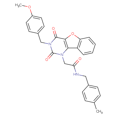 2-{5-[(4-methoxyphenyl)methyl]-4,6-dioxo-8-oxa-3,5-diazatricyclo[7.4.0.0^{2,7}]trideca-1(9),2(7),10,12-tetraen-3-yl}-N-[(4-methylphenyl)methyl]acetamide