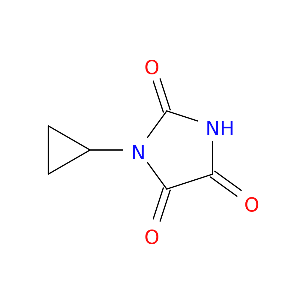 1-cyclopropylimidazolidine-2,4,5-trione