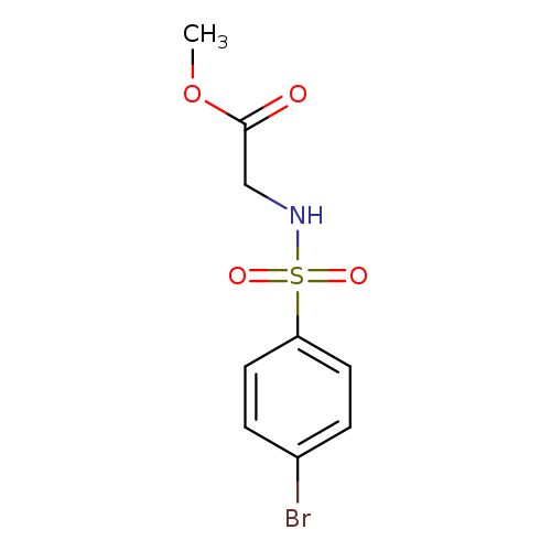 Methyl 2-[(4-bromobenzene)sulfonamido]acetate