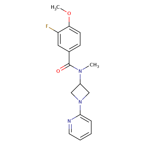 3-fluoro-4-methoxy-N-methyl-N-[1-(pyridin-2-yl)azetidin-3-yl]benzamide