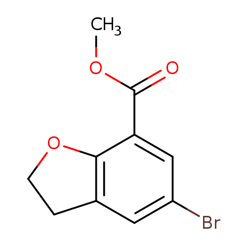 7-Benzofurancarboxylic acid, 5-broMo-2,3-dihydro-, Methyl ester