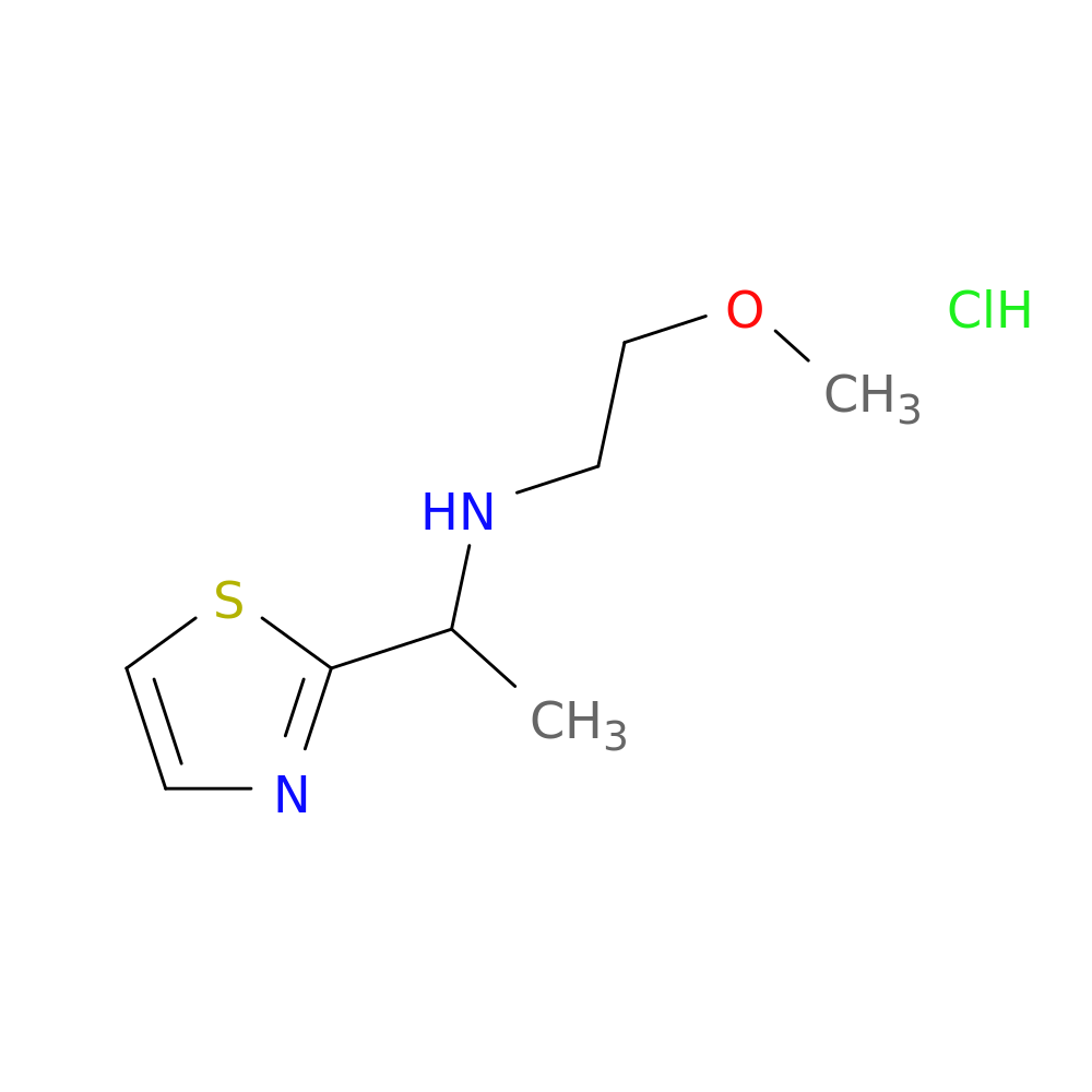 (2-methoxyethyl)[1-(1,3-thiazol-2-yl)ethyl]amine hydrochloride