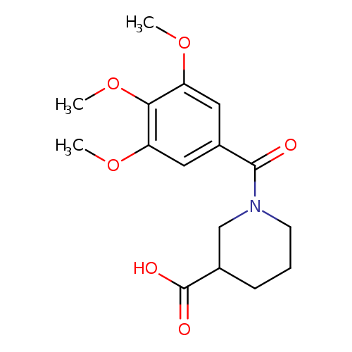 1-(3,4,5-trimethoxybenzoyl)piperidine-3-carboxylic acid