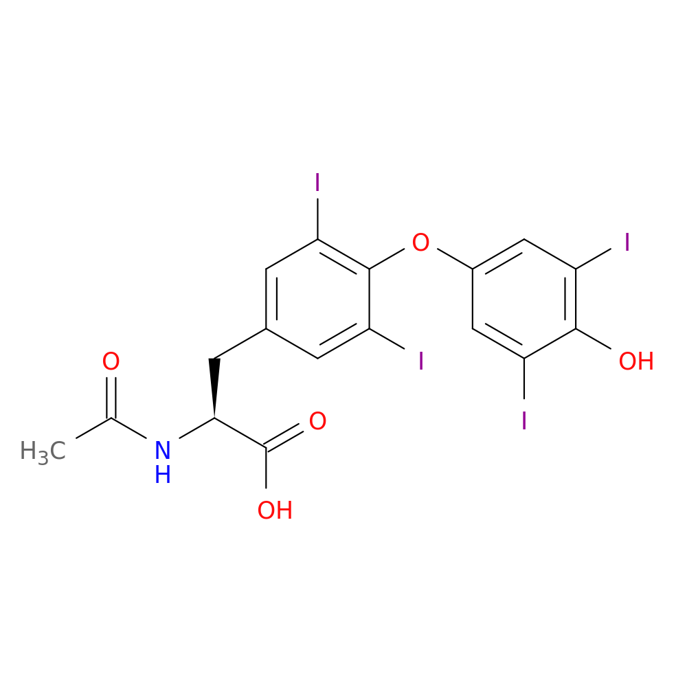 N-Acetyl-o-(4-hydroxy-3,5-diiodophenyl)-3,5-diiodo-l-tyrosine