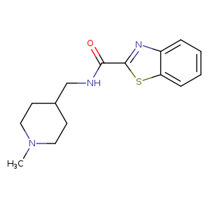 N-[(1-methylpiperidin-4-yl)methyl]-1,3-benzothiazole-2-carboxamide
