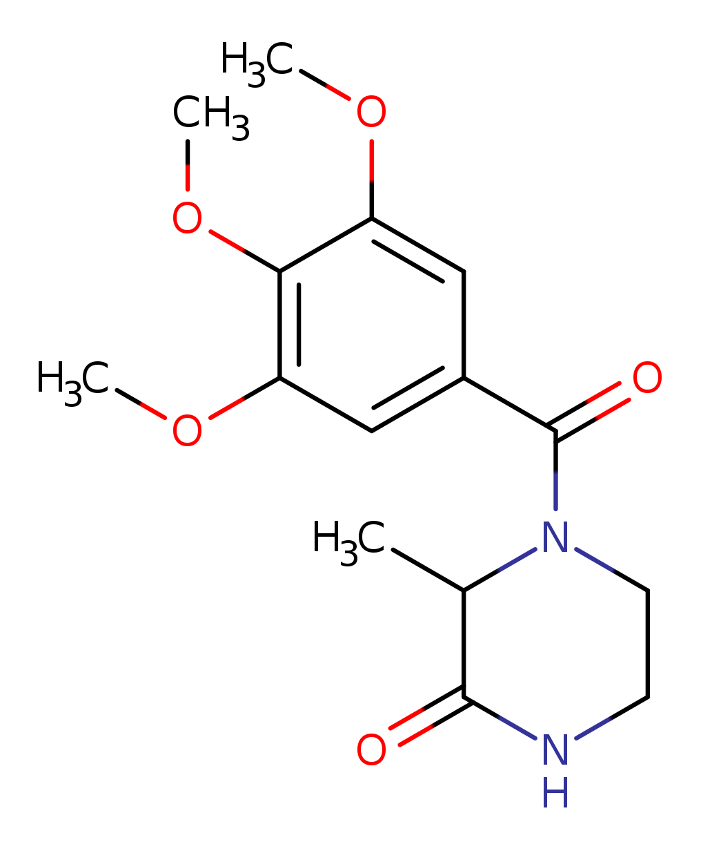 3-methyl-4-(3,4,5-trimethoxybenzoyl)piperazin-2-one