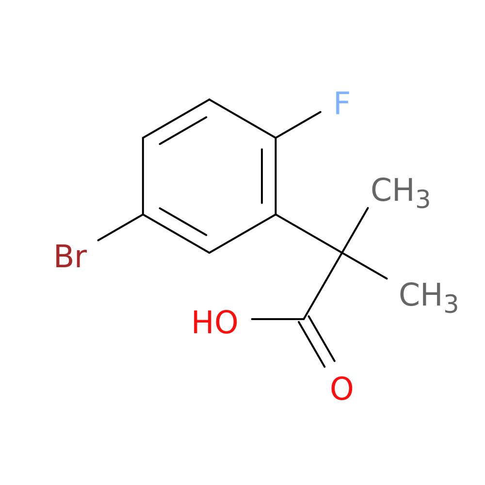 2-(5-bromo-2-fluorophenyl)-2-methylpropanoic acid