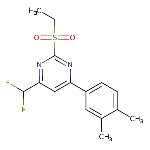 4-(Difluoromethyl)-6-(3,4-dimethylphenyl)-2-(ethylsulfonyl)pyrimidine