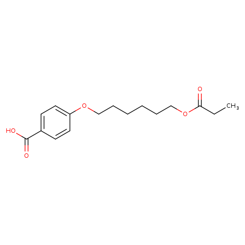 4-{[6-(propanoyloxy)hexyl]oxy}benzoic acid